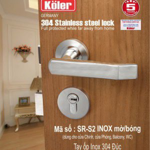 Tay ốp Inox 304 đúc _ SR-S2 Inox mờ bóng