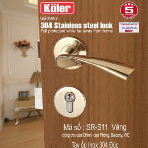 Tay ốp Inox 304 đúc _ SR-S11 Vàng