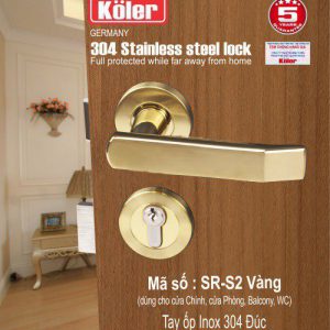Tay ốp Inox 304 đúc _ SR-S2 Vàng