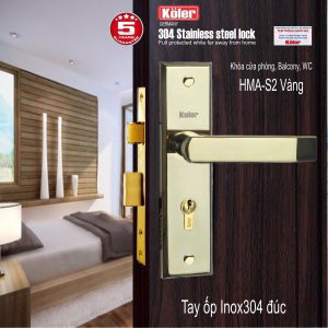 Tay ốp Inox 304 đúc _ HMA-S2 vàng